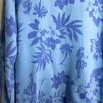 Aerie  women’s hawaiian print‎  blue sweatshirt size small Photo 2