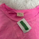 Peach Love California  Bright Pink V-Neck Tee Photo 1