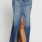 Reformation  Tazz Maxi Denim Skirt Photo 0