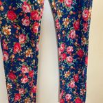 Vintage U Cute Womens Juniors Floral Light Denim Jeans Size 11 Blue Red Green Photo 2