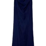 La Femme NWT  Simply Chic Off The Shoulder Jersey Gown Navy Blue Women's Size 18 Photo 2