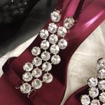 Valerie Stevens New  DECO fancy berry heels with rhinestones size‎ 8 Photo 1