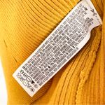 Forever 21  Ribbed Mock Neck Sleeveless Sweater Knit Mini Dress Sz Medium Mustard Photo 3