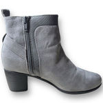 Croft & Barrow with Ortholite Ecco Women's Gray Ankle Faux Suede Booties Sz 6 M Photo 6