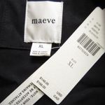 Maeve NWT Anthropologie  The Soren in Black Cotton Midi Shirt Dress XL Photo 8