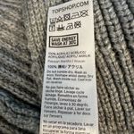 Topshop  Balloon Sleeve Grey Open Cardigan Chunky Sweater New! Photo 10