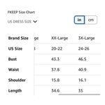 NEW FKEEP Golf Tennis Vwith Shorts Pocket Workout Athletic Dress 2X Blue Size XXL Photo 2