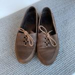 Vintage Bass Chocolate Brown Leather Carla Tie Loafer Boat Shoes Size 7.5N Photo 6