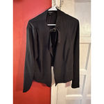Torrid Black Lightweight Drape Front Blazer Jacket Ring Plus Size 1X Photo 4