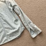 American Eagle  Vintage Denim Long Sleeve Button Down Shirt Oxford Light Wash EUC Photo 9