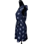 Old Navy Old‎ Navy Ruffle Sleeve Belted Short Blue Dress BOHO Cottage Floral Size S Photo 1