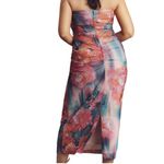 Anthropologie The Soleil Slim Strapless Ruched Mesh Dress - M Photo 3