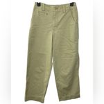 Madewell Relaxed Chino Pants in Pale Lichen Size 0 Cropped Trousers Photo 2