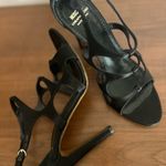 Moschino Women’s  Black Strappy Heels Size 8.5 Photo 2
