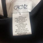 Cache Black and White Sequined Halter Dress Photo 4