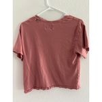 Current/Elliott Shirt Womens 2 Red Distressed Cropped Boho Soft Lounge Sporty Photo 1