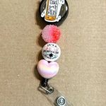 NURSE REEL ID HOLDER funny, first responder, hospital setting super adorable . Pink Photo 0