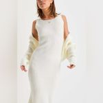 Lulus  Aesthetic Season Ivory Ribbed Dress Photo 2
