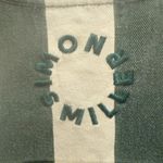 SIMON MILLER Sahara Striped Denim Dress in Gummy Green Ecru Mini size Medium Photo 5