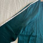 Eileen Fisher  Silk Blouse 1Xor XL Hunter Green Photo 7