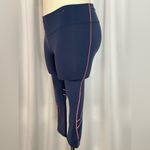 GapFit Black Capri Leggings with Coral Accent Lines (1040) Photo 4