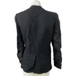 Helmut Lang  Women's Black Long Sleeve One Button Silk Lined Blazer Coat Jacket 4 Photo 1