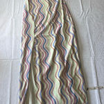ZARA  Patterned, Colorful, Reflective Strapless Dress Photo 0