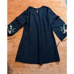 Junarose Black Embroidered Bell Sleeve Dress Women’s Size 14 Photo 6