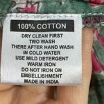 Rain & Rainbow Floral Top Kurti Tunic Peplum Cropped Sleeve Small Women Blouse Pink Photo 13