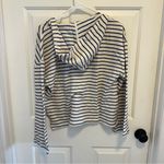 Marine layer  Women's Playa Hoodie Navy/Cream Stripe Size Medium Photo 2