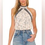 Free People 1 Thing Paisley Print Bodysuit Bandana Photo 0