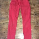 7 For All Mankind red slim size 25 topped jeans Photo 1