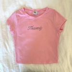 Princess Polly Pink Graphic Baby Tee Photo 2