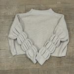 Miou Muse Cowl Neck Cropped Sweater with Tiered Sleeves Size M Photo 4