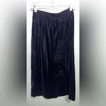 Vintage Black Velvet Skirt Union Made Size 12 Size L Photo 2
