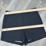 Loft  Striped Cotton Knit High Rise Shorts Four Inch Navy Blue White Size 2 Photo 9