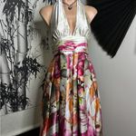 Adrianna Papell Multicolor Floral Halter Dress Photo 1