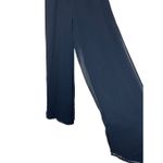 Cache Vintage 80s 90s Black Chiffon Overlay Wide Leg High Waist Pants Size 2 Photo 3