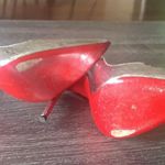 Christian Louboutin | Silver Crackled So Kate Pump Photo 5