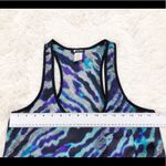 Lily White  Blue Metallic Racerback Tank Top Size Small Photo 3