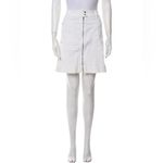 Etcetera White Denim Skirt Photo 1