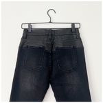 Current/Elliott The Fused High-Waist Stiletto Jeans Faux-Leather Black Size 25 Photo 8