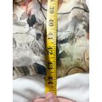 Abstract Y2K Artsy Floral Print Sleeveless Midi Dress Womens Neutral Art To Wear Tan Photo 5