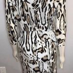 Carmen Marc Valvo Animal Print Wrap Dress NWOT 🐆 Photo 2