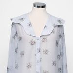 Ganni . Organza Floral Top. Photo 8