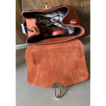 NWT Viola Castellani Papaya Orange Leather Handbag Purse Backpack Convertible Photo 9