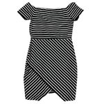1. State Revolve  Striped Off Shoulder Dress‎ Bodycon Mini Short Sleeve Party Sz M Photo 3