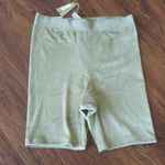 SKIMS NWT  Gold Chic Feminine Casual Cozy Trendy Velvety Boxer Shorts Size Large Photo 1