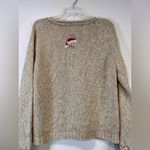 Christopher & Banks Beige Bah Humbug Holiday Sweater with Cat Design Women’s XL Photo 3