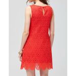 Hill House  Charlie Shift Mini Dress, Poppy Red Scallop Lace, Small Photo 2